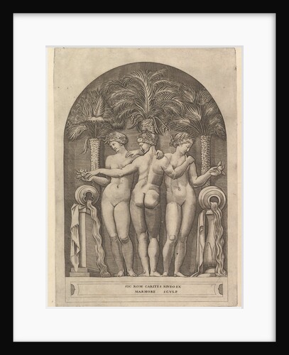 Speculum Romanae Magnificentiae: The Three Graces, ca. 1515-27 by Marco Dente