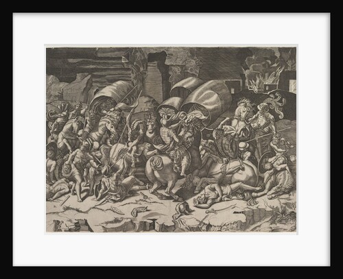 Battle with a Cutlass, ca. 1515-27 by Marco Dente