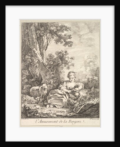 The Amusement of a Shepherd Girl by Marie Madeleine Igonet