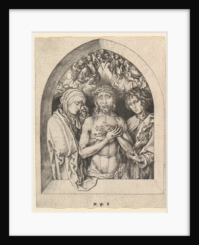 Christ as the Man of Sorrows with the Virgin and St. John, ca. 1435-1491 by Martin Schongauer
