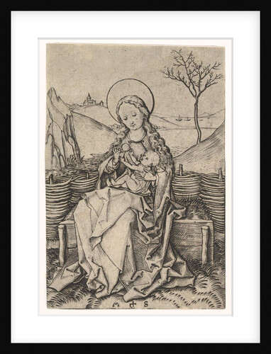 Virgin and Child on a Grassy Bench, ca. 1435-1491 by Martin Schongauer