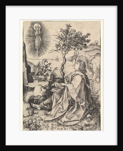 Saint John on Patmos, ca. 1435-1491 by Martin Schongauer