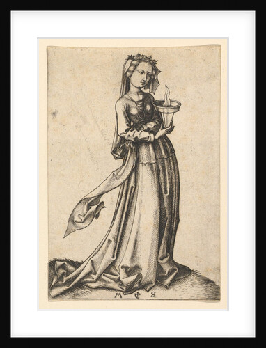 The Fourth Wise Virgin, from the series The Wise and Foolish Virgins, ca. 1435-1491 by Martin Schongauer