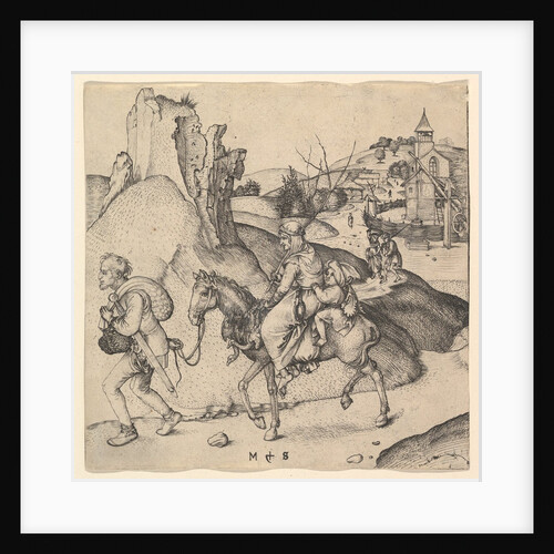 Peasant Family Going to Market, ca. 1435-1491 by Martin Schongauer