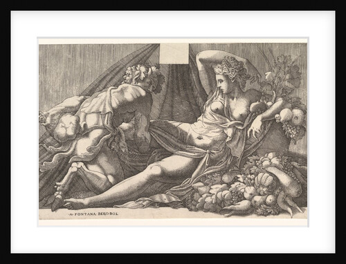 Jupiter and Antiope by Master FG (attributed to)