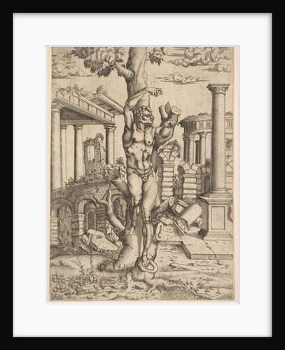 Man Against a Tree, ca. 1543-44 by Master IQV