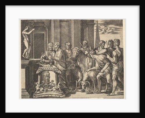 Psyche's father consulting the oracle, from 'The Fable of Psyche', 1530-60 by Master of the Die