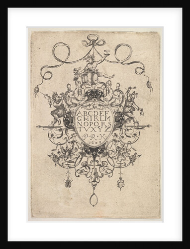 Design for a Pendant with the Alphabet, 1609 by Master PRK