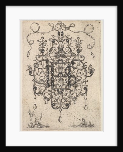 Design for a Pendant with IHS Monogram, 1609 by Master PRK