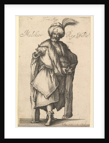 Melchior, after Three Magi series by Jacques Bellange, ca. 1615 by Matthaus Merian