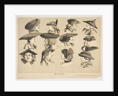 Hats, October 1, 1773 by Matthew Darly