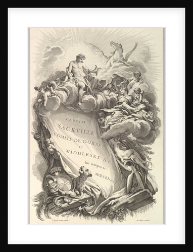 Frontispice pour le 'Tombeau de Charles Sackville, comte de Dorset by Michel Aubert