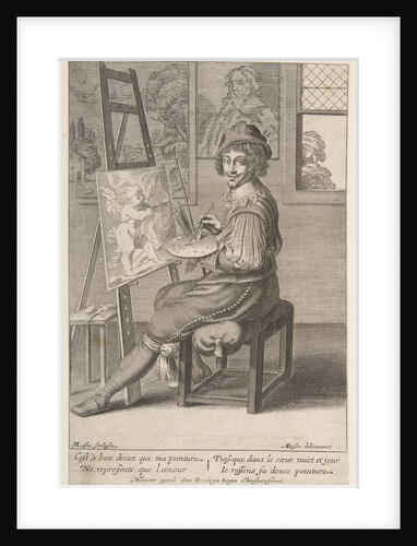 Painter at an Easel, 1620-67 by Michel Lasne