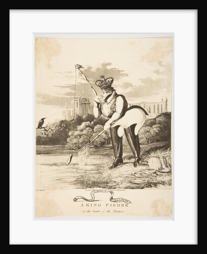 A King Fisher on the Banks of the Thames, 1827 by Monogrammist JVS