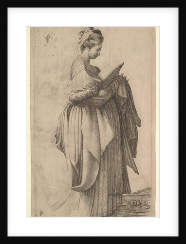 Female Figure holding a Cushion, 1643 by Monogrammist VCP