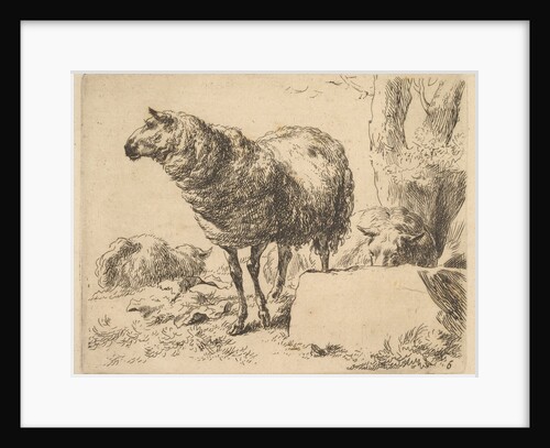 from The Set of Sheep by Nicolaes Berchem