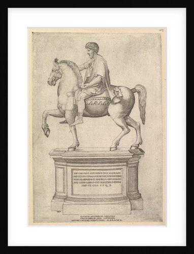 Speculum Romanae Magnificentiae: Marcus Aurelius, 16th century by Nicolas Beatrizet