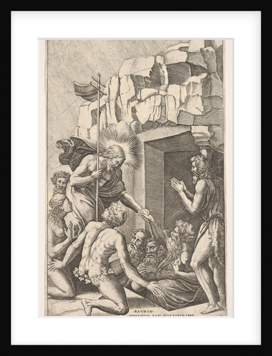 Christ in Limbo, after Raphael, 1541 by Nicolas Beatrizet