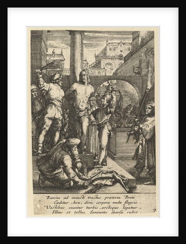 The Flagellation of Christ, from The Passion of Christ, mid 17th century by Nicolas Cochin