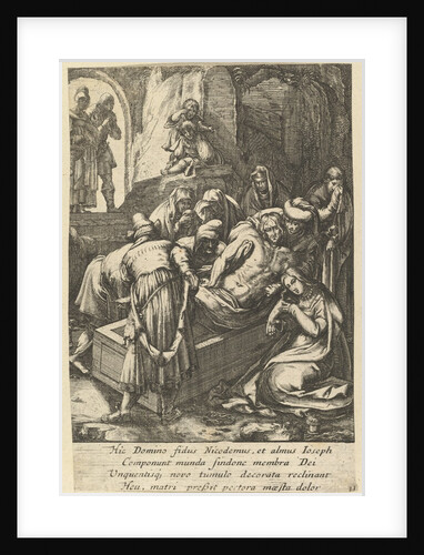 The Entombment, from The Passion of Christ, mid 17th century by Nicolas Cochin