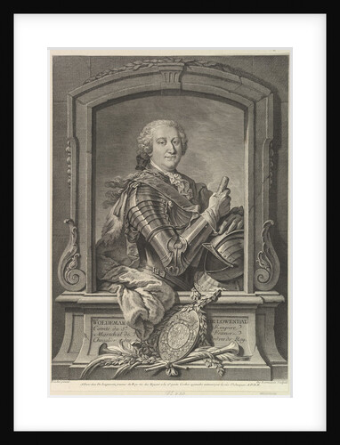 Portrait of Maréchal de Lowendal, 18th century by Nicolas de Larmessin