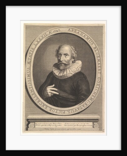 Portrait of Abraham Bloemaert, 17th century by Nicolas Visscher