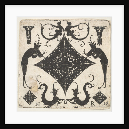 Concave Lozenge-shaped Panel and Grotesque Figures, ca. 1620-30 by Noel Rouillard