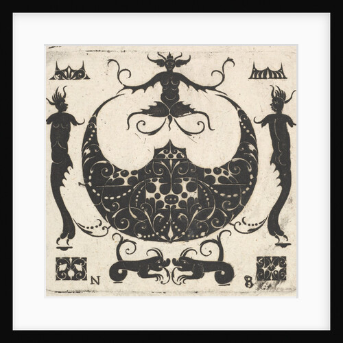 Lunar-shaped Ring Bezel and Grotesque Figures, ca. 1620-30 by Noel Rouillard