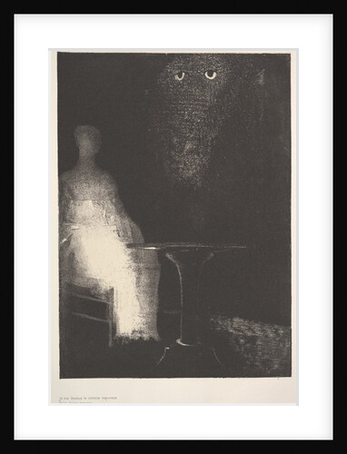 Below, I saw the vaporous contours of a human form, 1896 by Odilon Redon