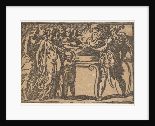 The Sacrifice' or 'Mucius Scaevola', after Parmigianino, 16th century by Unknown