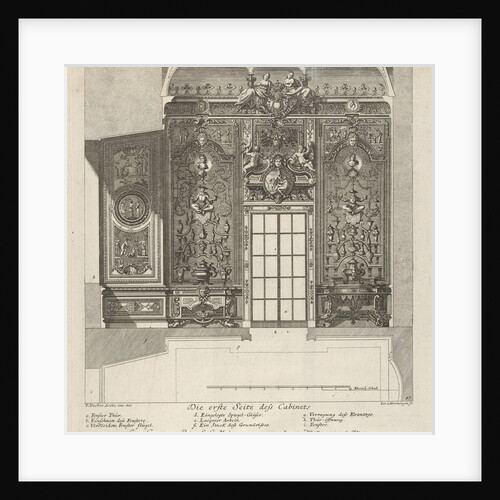 The First Wall of the Porcelain Room, from: 'Fürstlicher Baumeister Oder: Architectura civ…, 1711 by Paul Decker the Elder