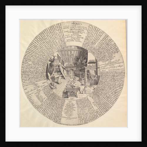The Alchemist's Laboratory from Heinrich Khunrath, Amphiteatrum sapientiae aeternae by Peter van der Doort (attributed to)