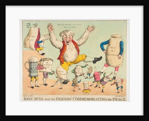 John Bull and His Friends Commemorating the Peace, ca. 1801 by Piercy Roberts