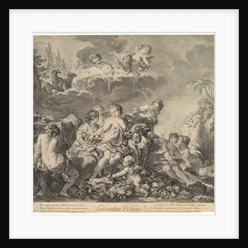 Enlevement d'Europe, 18th century by Pierre Alexandre Aveline