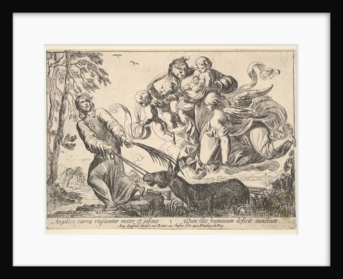 Angels Lifting Virgin and Child, 1610-42 by Pierre Brebiette