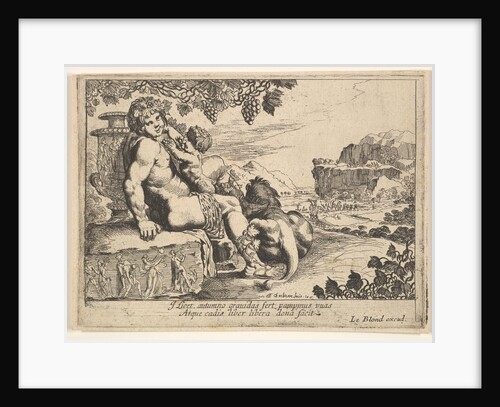 Bacchus, Satyr, and Lion, 1610-42 by Pierre Brebiette