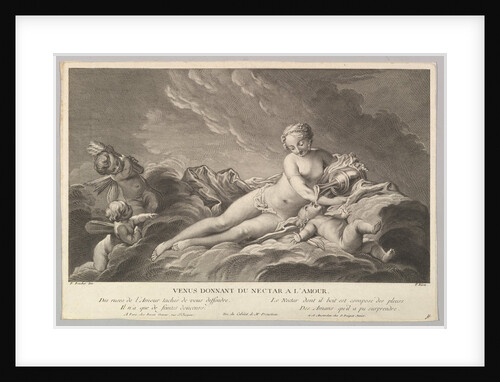 Venus Giving Nectar to Cupid, 18th century by Pierre François Basan