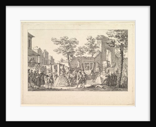 Tableau des portraits a la Mode, 1760-61 by Pierre Francois Courtois