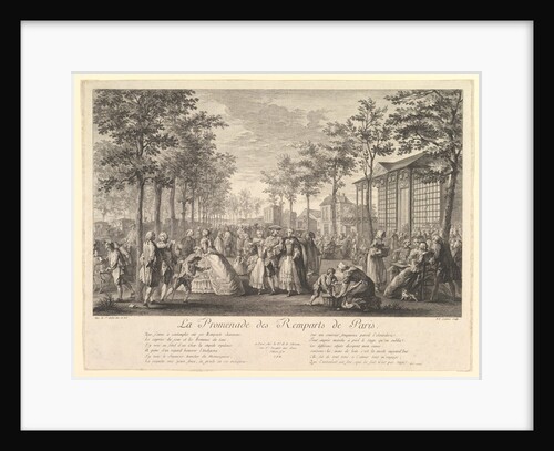 La Promenade des Remparts de Paris, 1760 by Pierre Francois Courtois