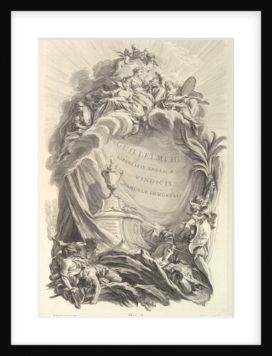 Frontispice pour le 'Tombeau de Guillaume III by Pierre-Louis de Surugue