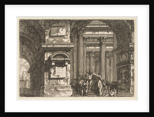 Funerary Scene in a Temple, ca. 1760 by Pierre Moreau