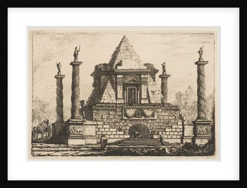 View of a Funerary Monument and Crypt, ca. 1760 by Pierre Moreau