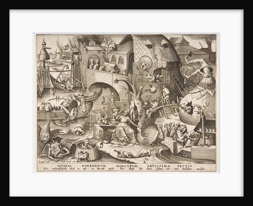 Envy from The Seven Deadly Sins, 1558 by Philip Galle