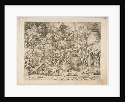 Pride from The Seven Deadly Sins, 1558 by Pieter van der Heyden