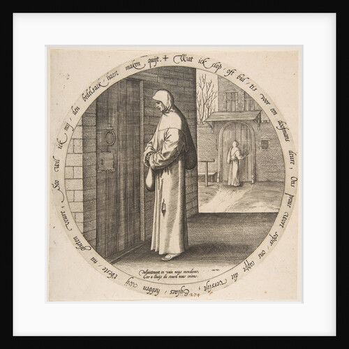 One Begs in Vain at the Door of the Deaf, from Twelve Flemish Proverbs, ca. 1568 by Jan Wierix