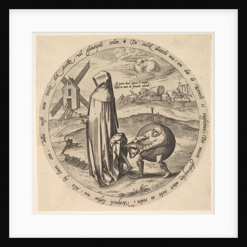 The Misanthrope Robbed by the World, from Twelve Flemish Proverbs, ca. 1568 by Jan Wierix