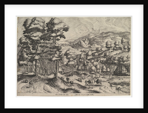 Rustic Market from The Large Landscapes, ca. 1555-56 by Johannes van Doetecum I/Lucas van Doetecum
