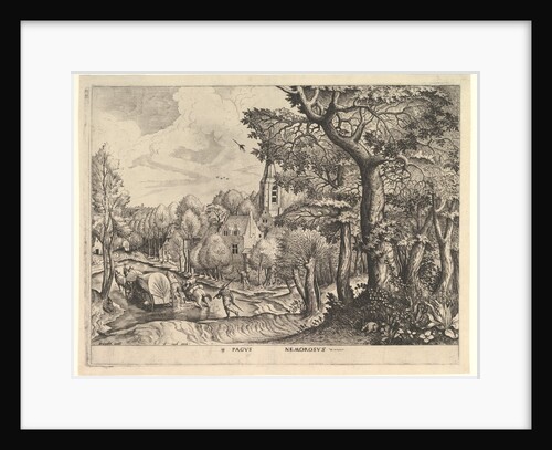 Wooded Region from The Large Landscapes, ca. 1555-56 by Johannes van Doetecum I/Lucas van Doetecum