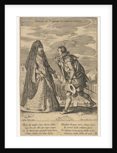 Hispani et Hispanae in Vestitu Cultus, from Fashions of Different Nations by Pieter de Jode I