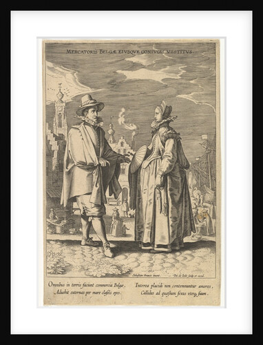 Mercatoris Belgae Eiusque Coniugis Vestitus, from Fashions of Different Nations by Pieter de Jode I
